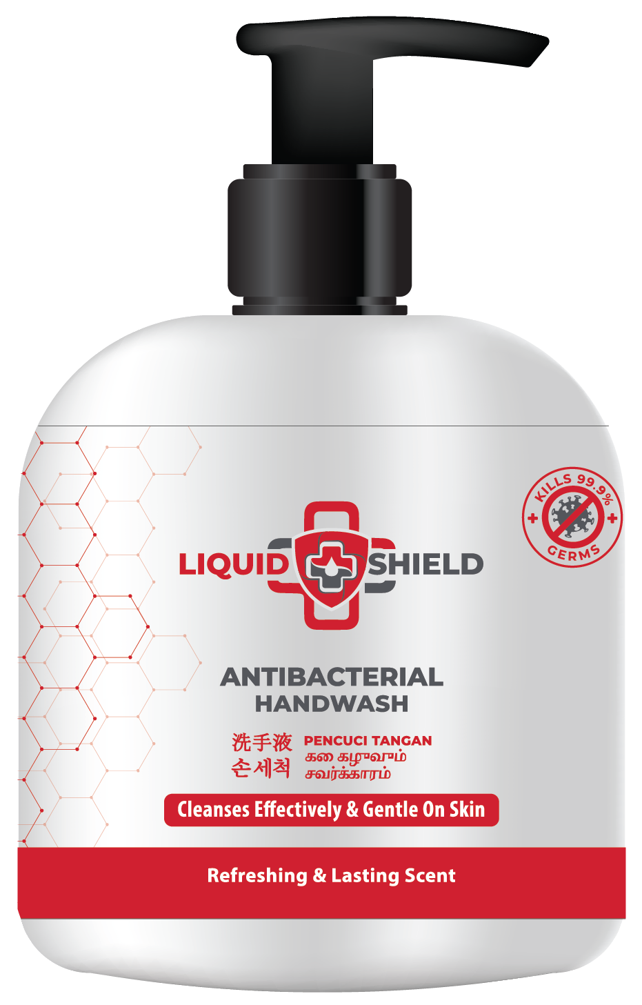 Liquid Shield Antibacterial Handwash 500ml